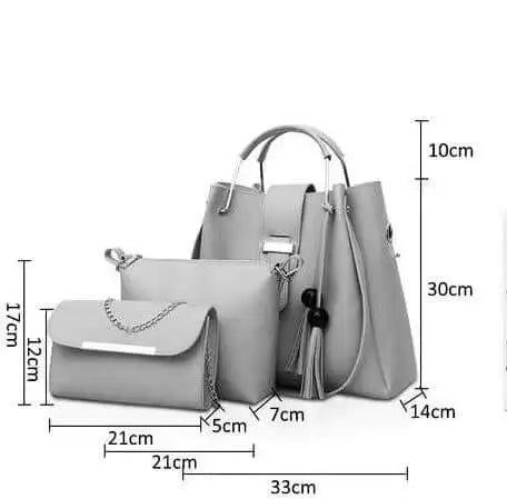 Alexa 3-piece Beige Handbag