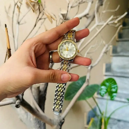 Fitross Golden SIlver Tone Watch