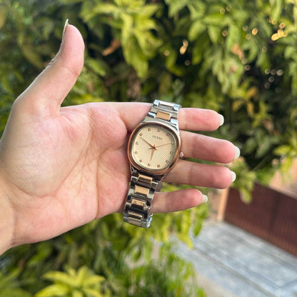 Guess Women's Watch Silver Rose Gold Chain - Oraflor