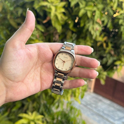 Guess Women's Watch Silver Rose Gold Chain - Oraflor