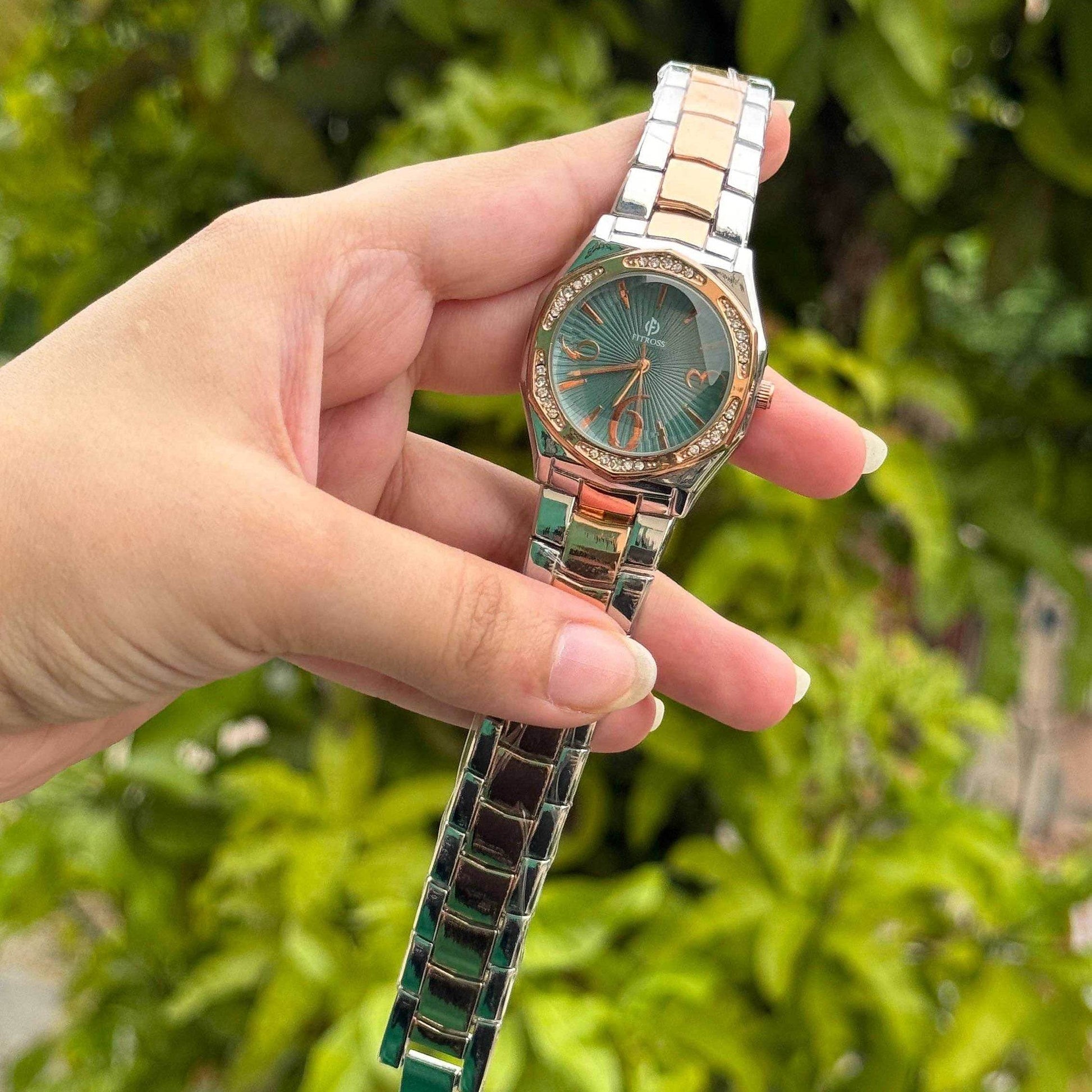 Fitross Elegance Series – Crystal Bezel Timepieces - Oraflor