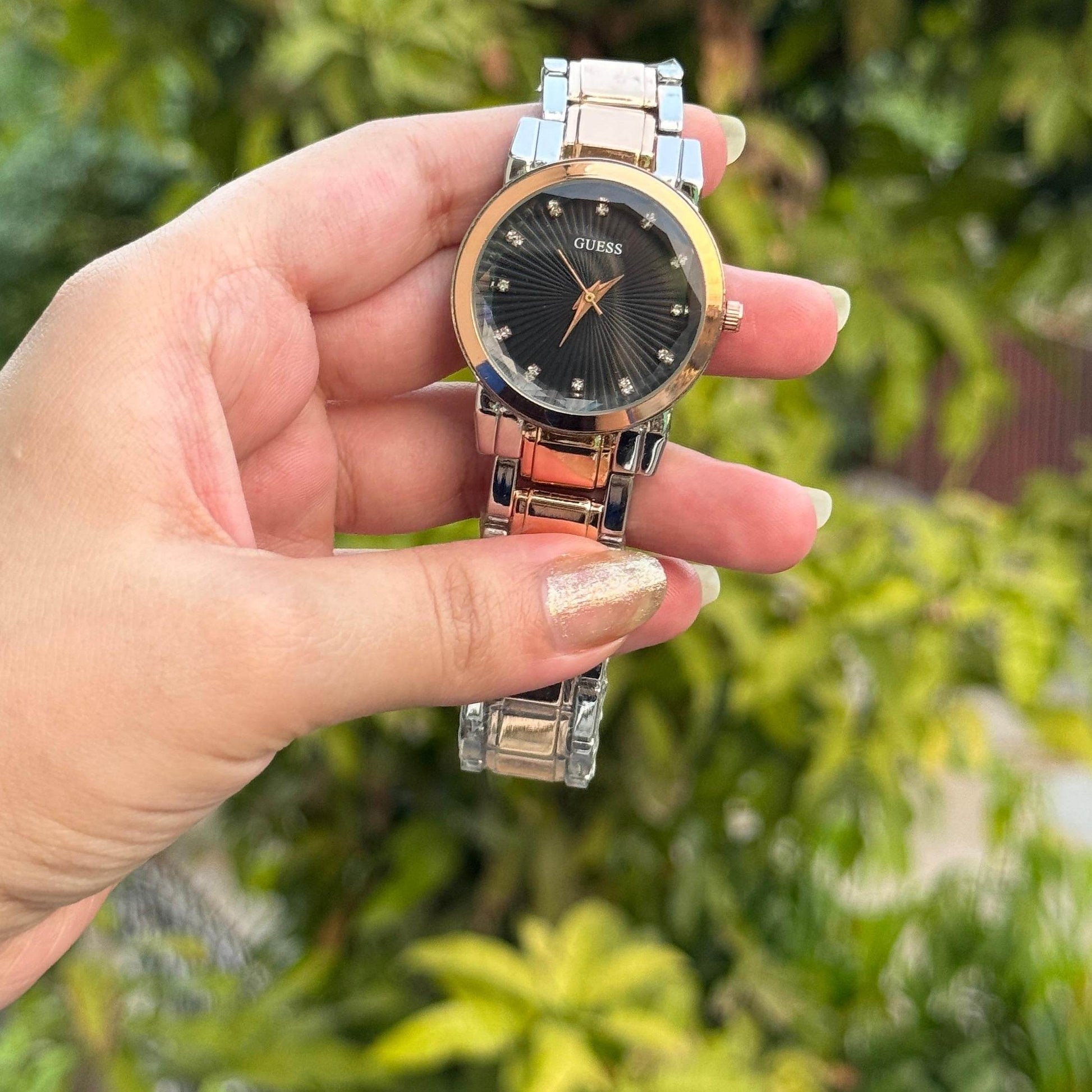 Guess Glitz Rose Gold-Tone Watch - Oraflor