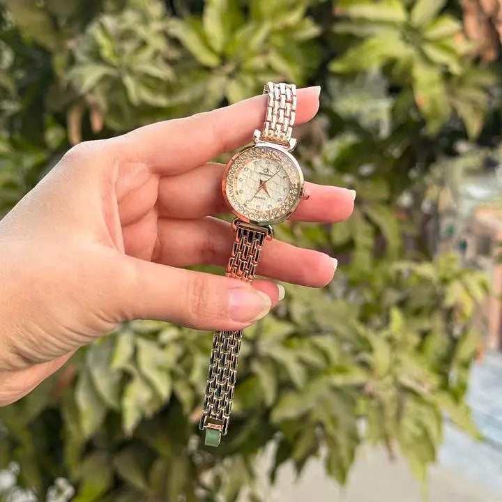 Ck Rose Gold Chain Watch