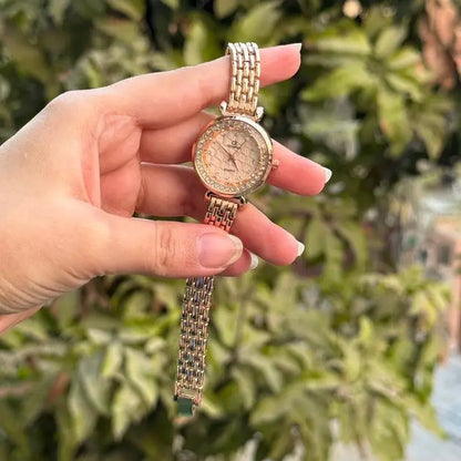 Ck Rose Gold Chain Watch