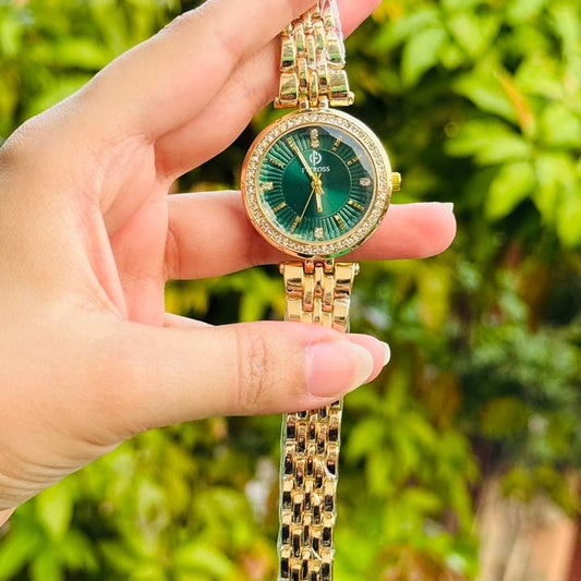 Fitross Emerald Dial Watch