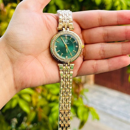 Fitross Emerald Dial Watch