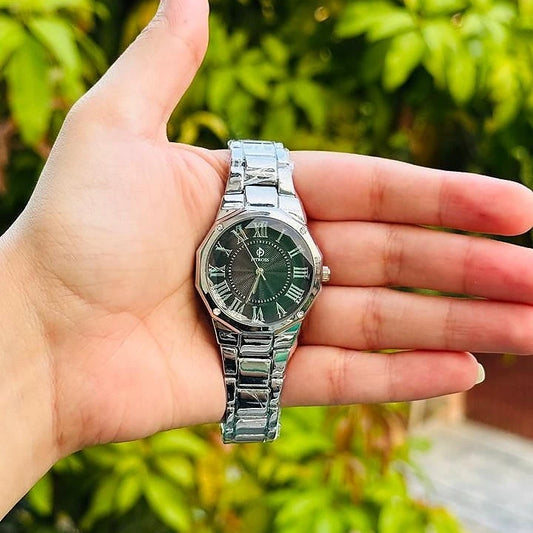 Fitross Round Dial Watch Silver
