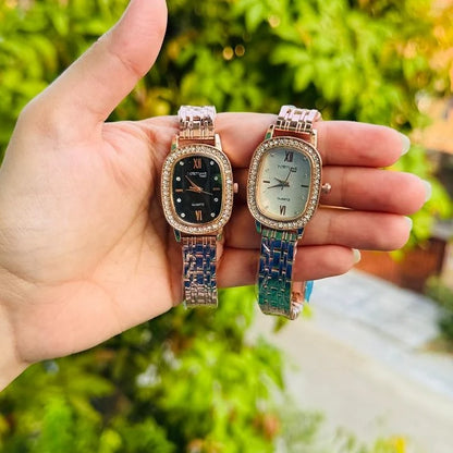 Fortune Crystal Rose Gold Watch