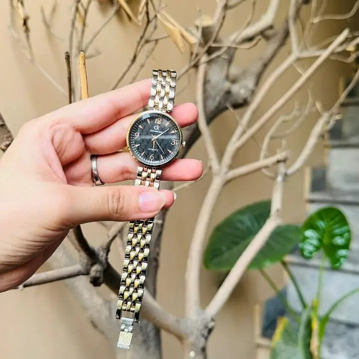 Ck Silver Gold Tone Watch