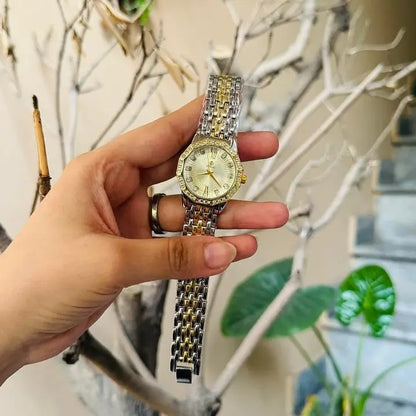 Fitross Golden SIlver Tone Watch