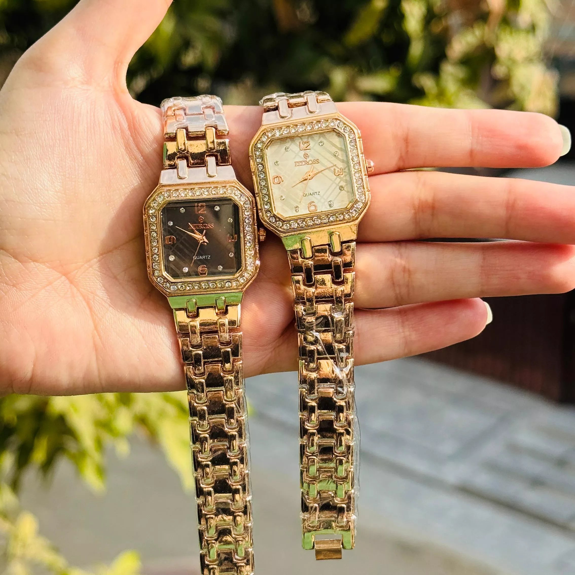 Fitross Square Dial Rose Gold