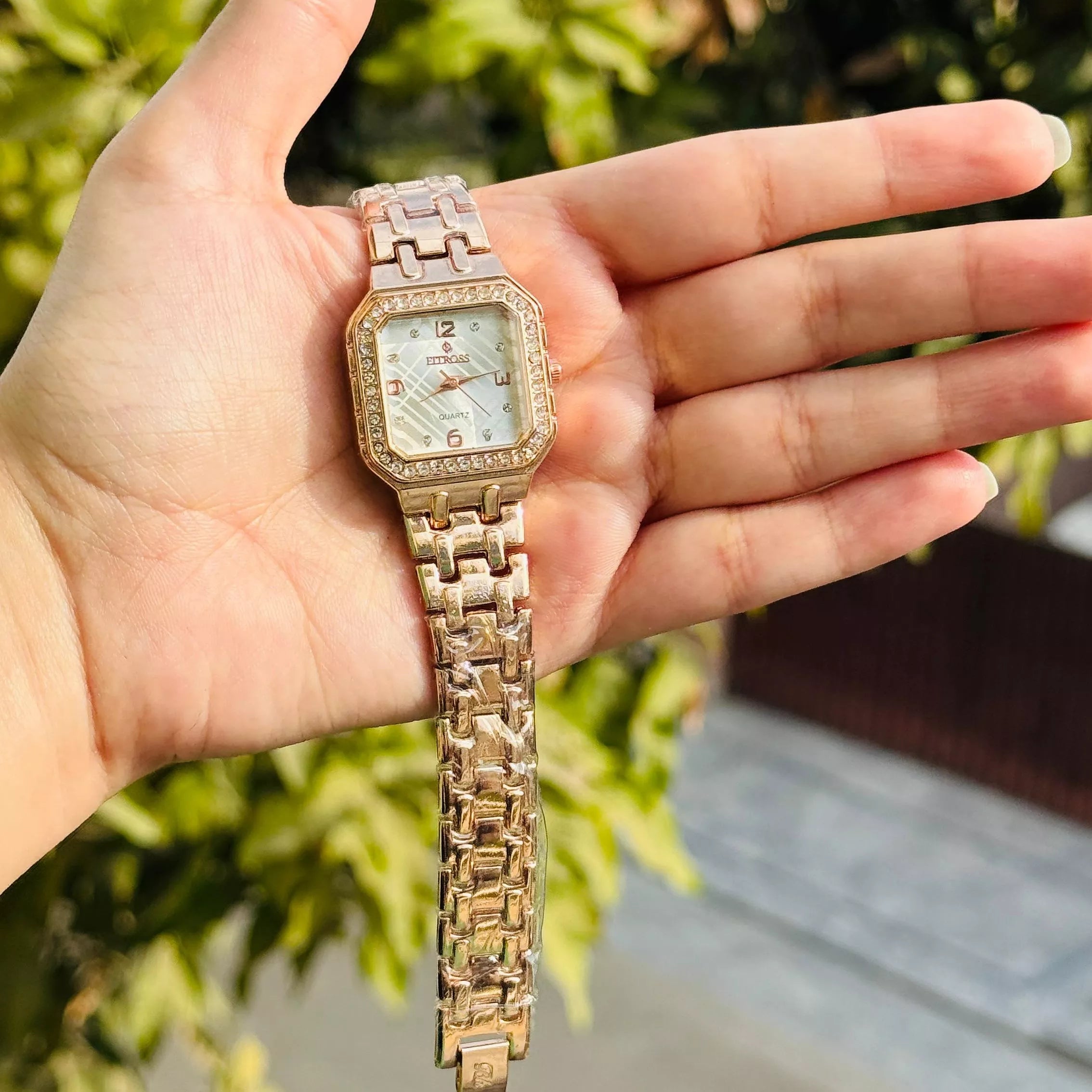 Fitross Square Dial Rose Gold