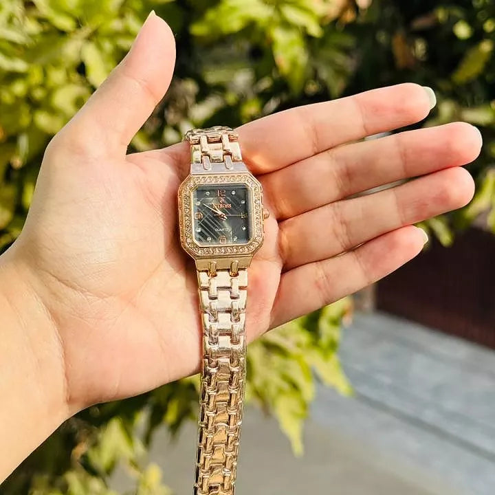 Fitross Square Dial Rose Gold