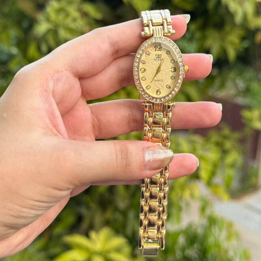 Stylish Oval Dial Watch