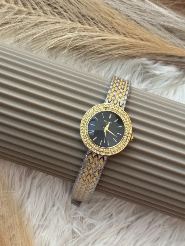 black dial watch