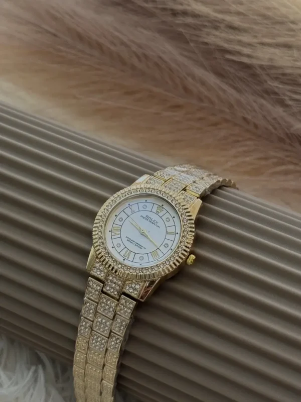 white dial rolex watch