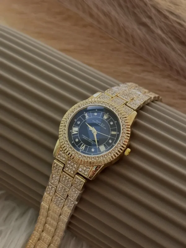 black dial rolex watch